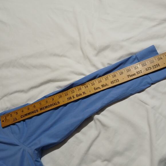 Set of 2 Buttoned Down LS Cotton Stretch Dress shirts SZ 171/2 35 slim blue/pink - Picture 9 of 16